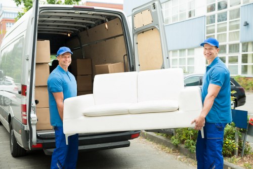 Man and van service vehicle ready for a local move in Barnes