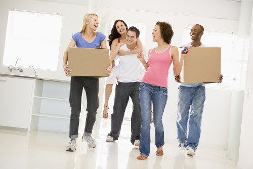 Removal van prepared for house removals in Barnes