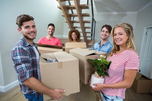 Boxes and packing supplies prepared for removals in Barnes
