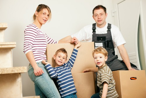Local removal team loading items for a small move in Barnes