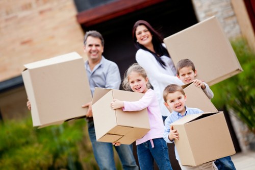 Seasonal items packed for student storage in Barnes